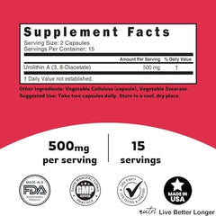 Vegan capsules of Nutri Urolithin A supplement