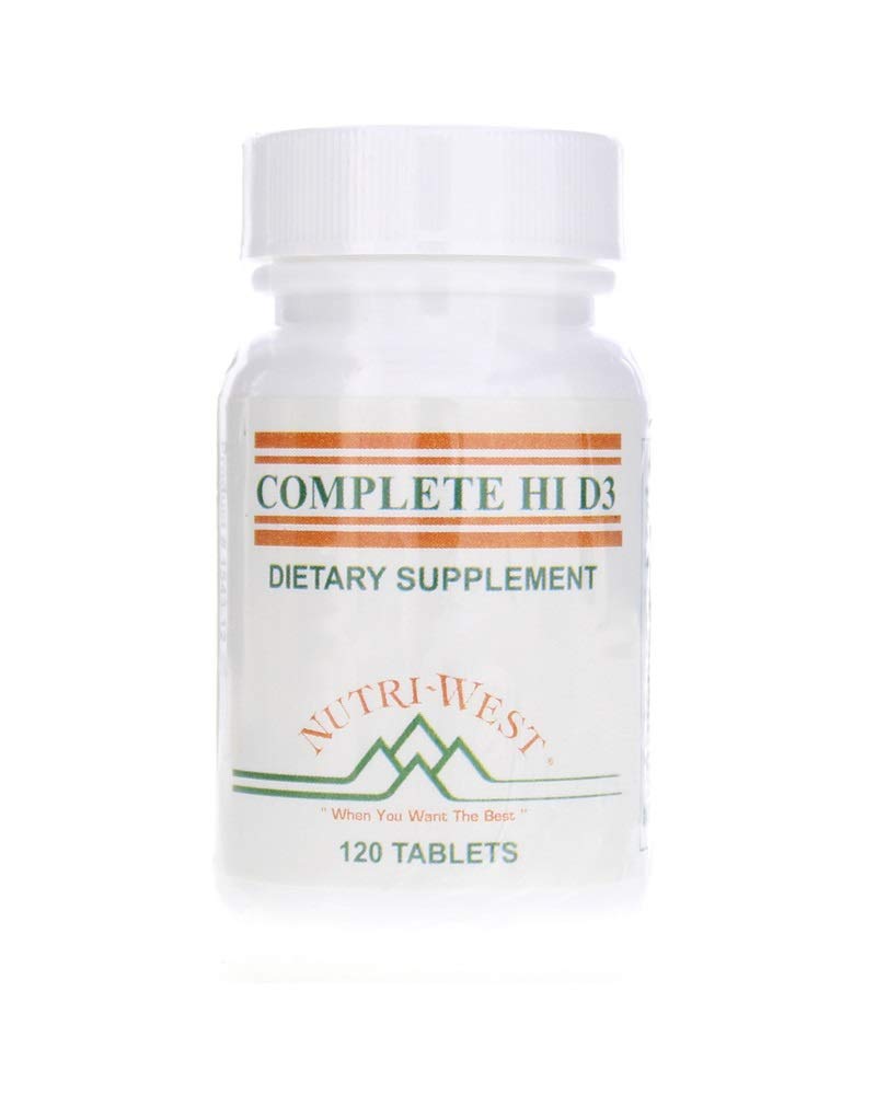 Nutri-West Complete Hi D-3 120 tablets bottle