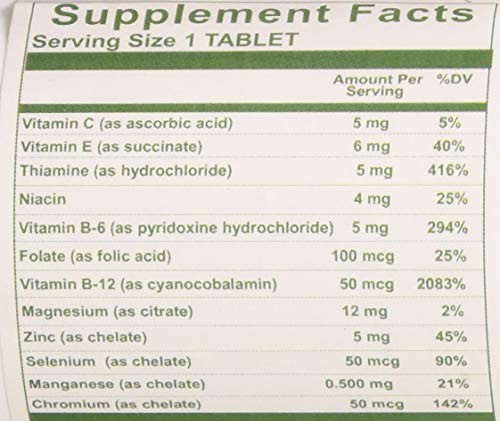 Nutri-West Total Brain 90 bottle - ingredients panel