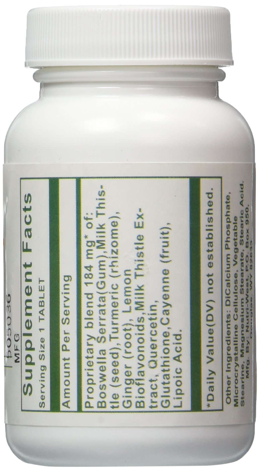 Nutri-West Total Inflam 90 Tablets bottle with packaging