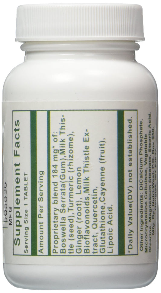 Nutri-West Total Inflam 90 Tablets bottle with packaging