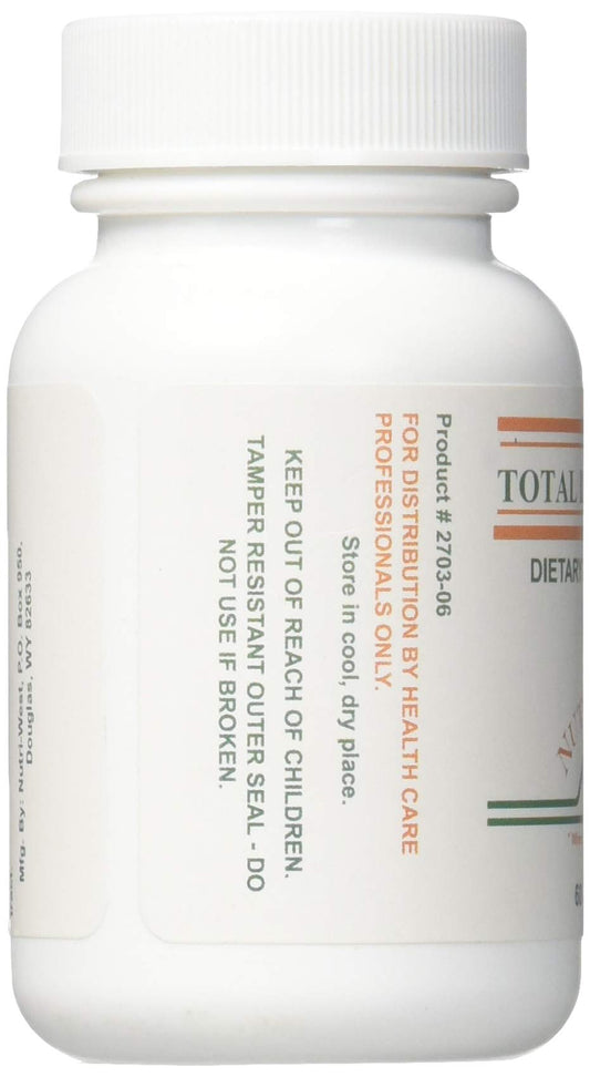 Nutri-West Total Leaky Gut 60 Tablets bottle side view
