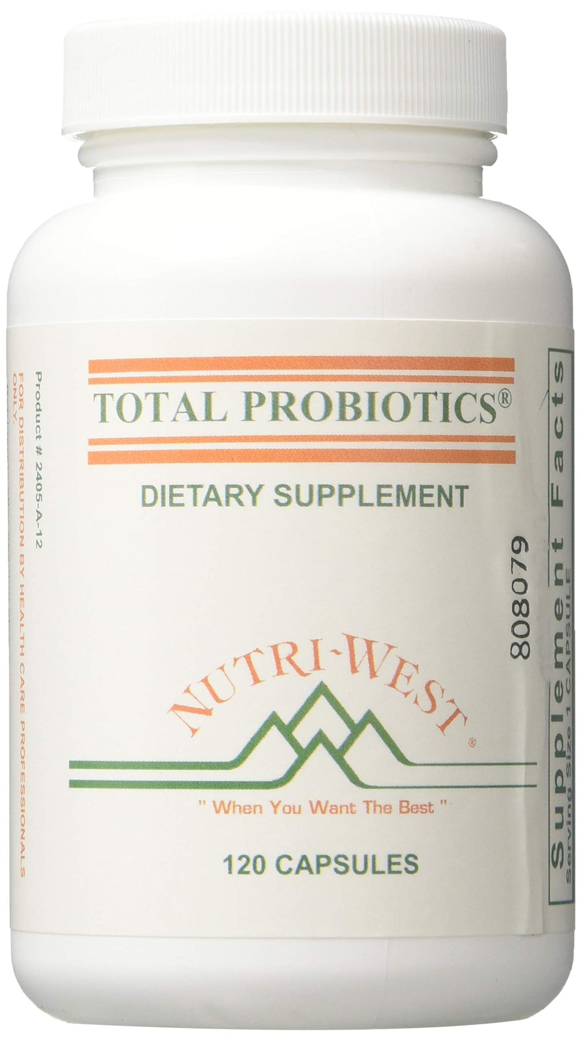 Nutri-West Total PROBIOTICS 120 bottle front view