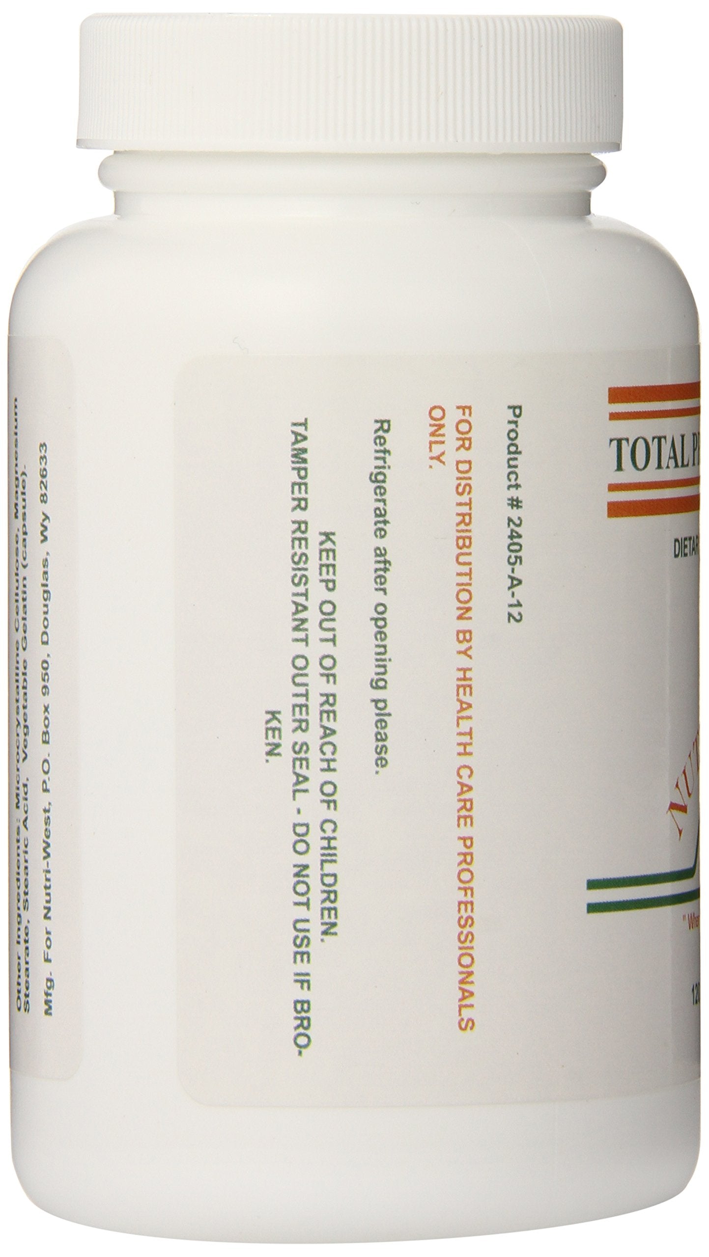 Total Probiotics capsules next to bottle