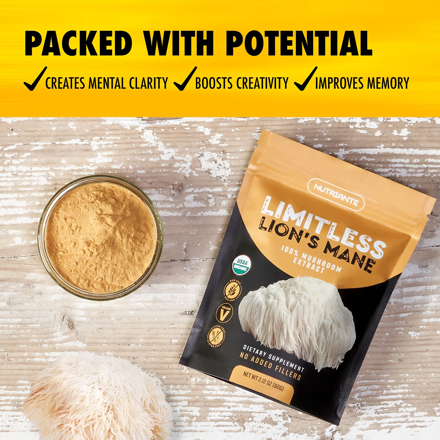 Certificate of Organic Certification for Lion's Mane powder (USDA Organic)
