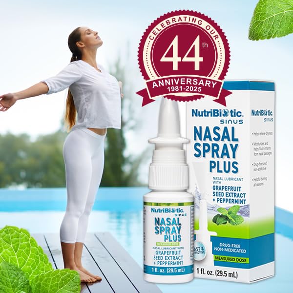 NutriBiotic nasal spray ingredient list—botanical extracts like echinacea for gentle care.