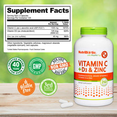 Ingredient highlights: Vitamin C, Vitamin D3, Zinc