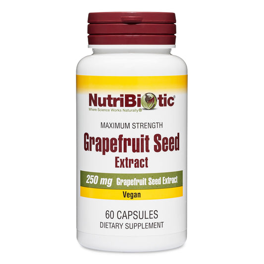 NutriBiotic Grapefruit Seed Extract Capsules bottle front view