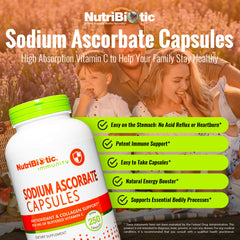 Close-up of buffered Vitamin C capsules