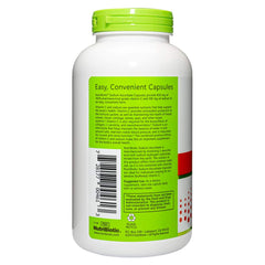 Gluten-free and GMO-free NutriBiotic Vitamin C label