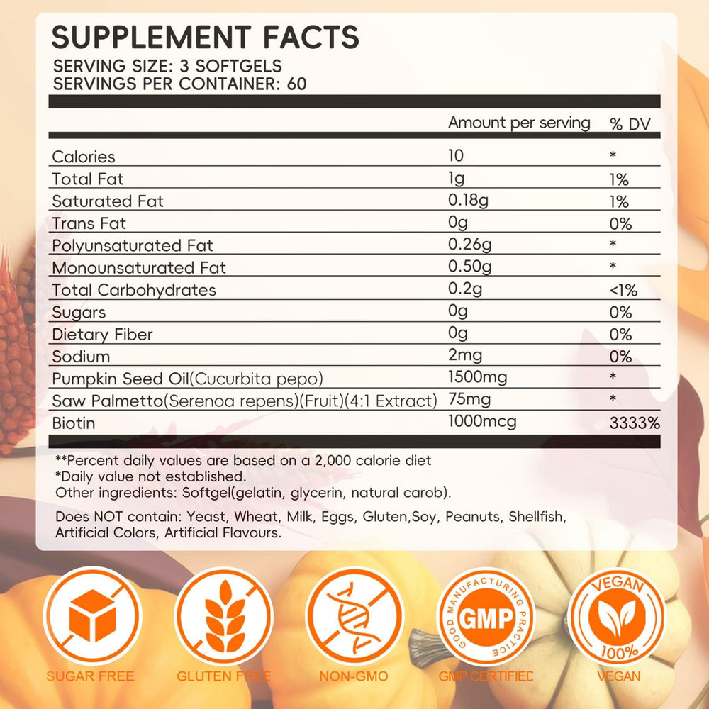 Close-up of Nutribota Pumpkin Seed Oil Softgels