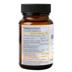 Close-up of Nutricel bottle label