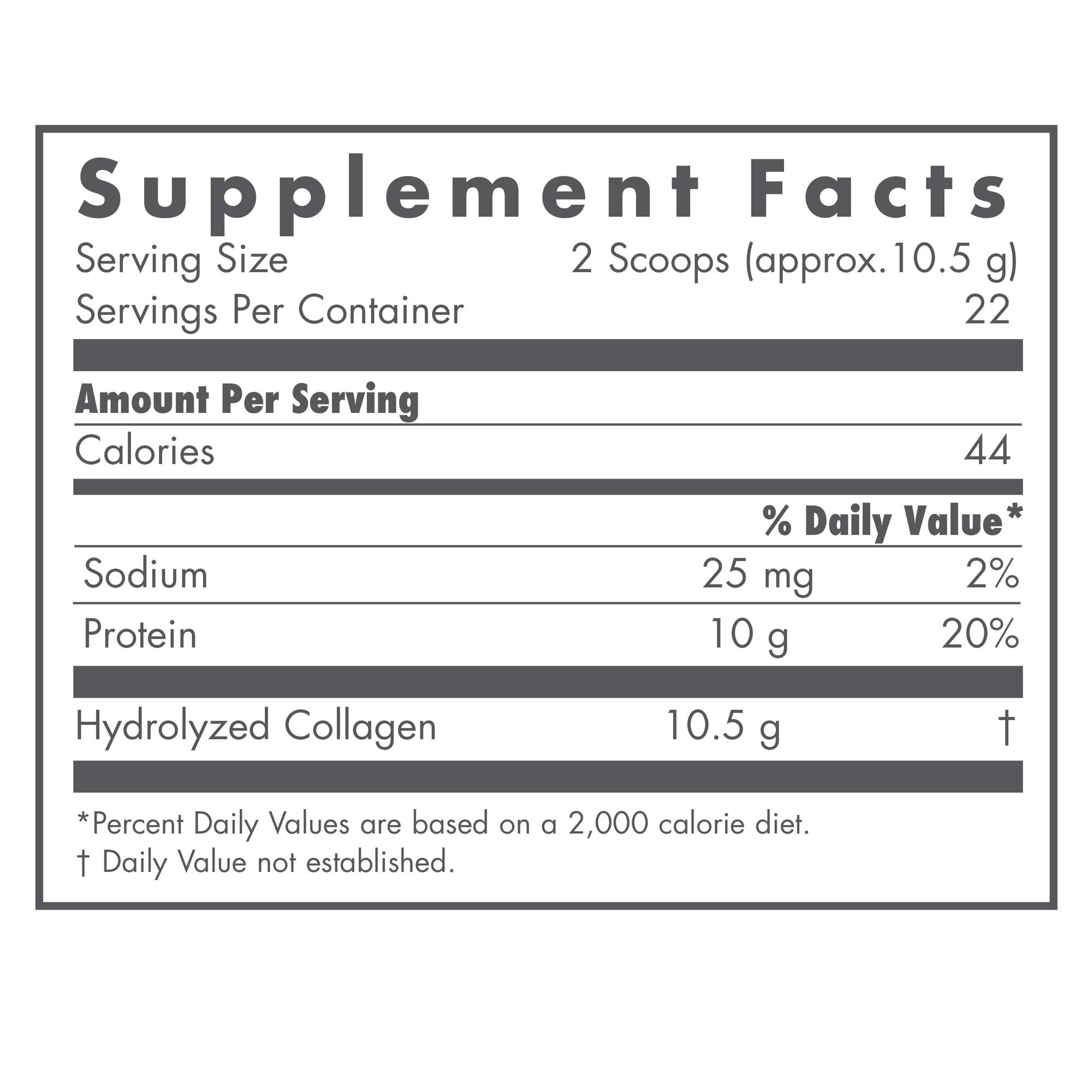 Hydrolyzed bovine collagen peptides illustration