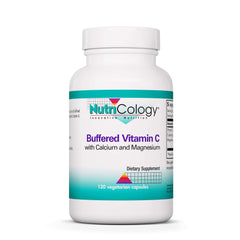 Nutricology Buffered Vitamin C bottle with 120 capsules