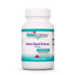 Nutricology Citrus Seed Extract bottle front – 150 count