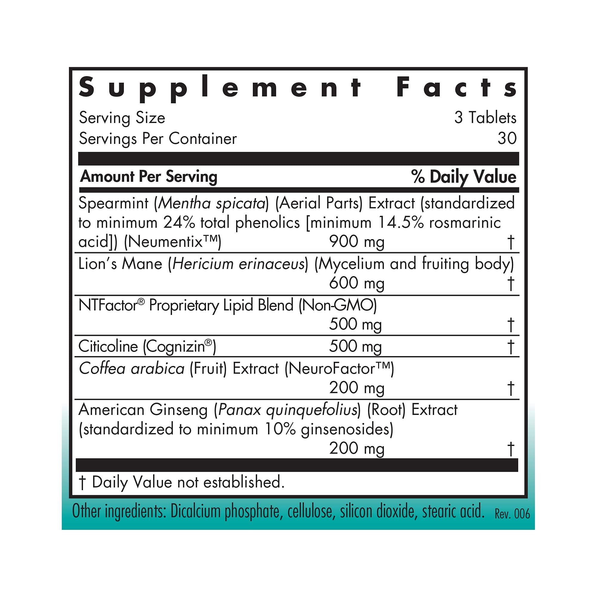 Close-up of Cognibrain ingredients and nootropic blend