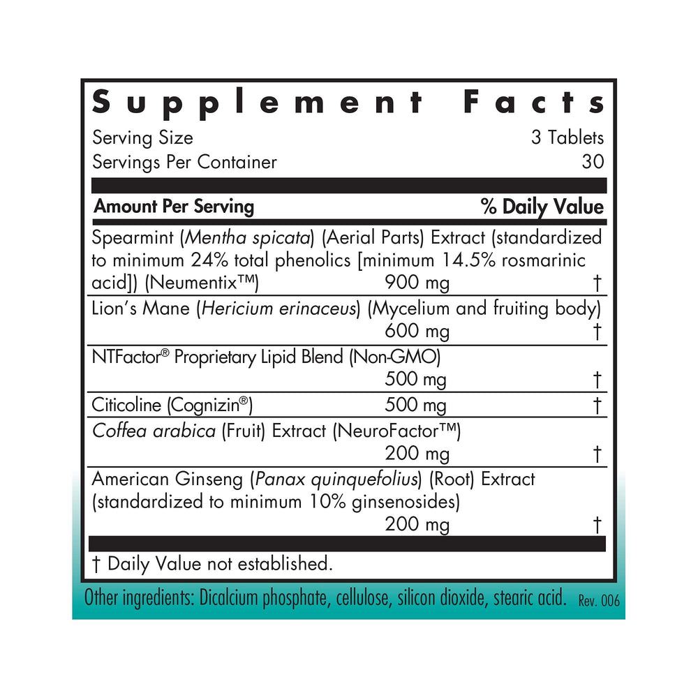 Close-up of Cognibrain ingredients and nootropic blend