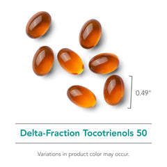 Supplement facts panel for Delta-Fraction Tocotrienols