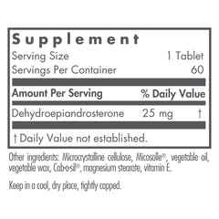 Micronized DHEA 25mg in lipid matrix illustration