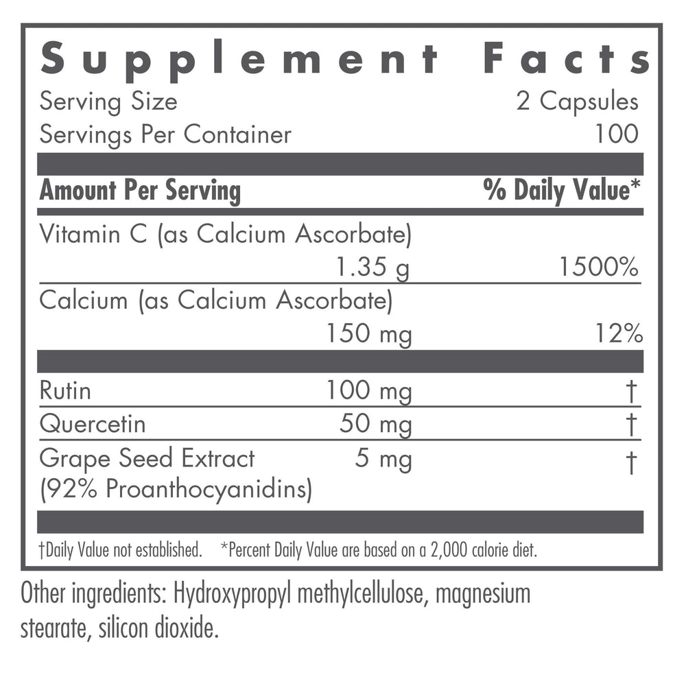 Bioflavonoids quercetin and rutin in Esterol formula