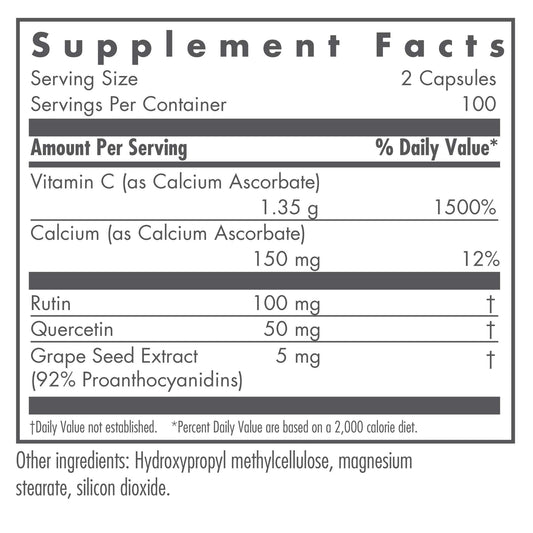 Bioflavonoids quercetin and rutin in Esterol formula