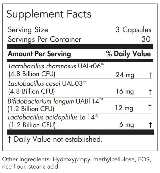 Gastro Flora label showing product details