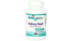 Nutricology Kidney Beef Supplement bottle with 100 vegetarian capsules