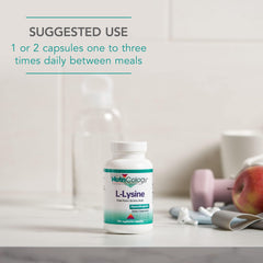 Product shot of Nutricology L-Lysine 500mg capsules 100 count