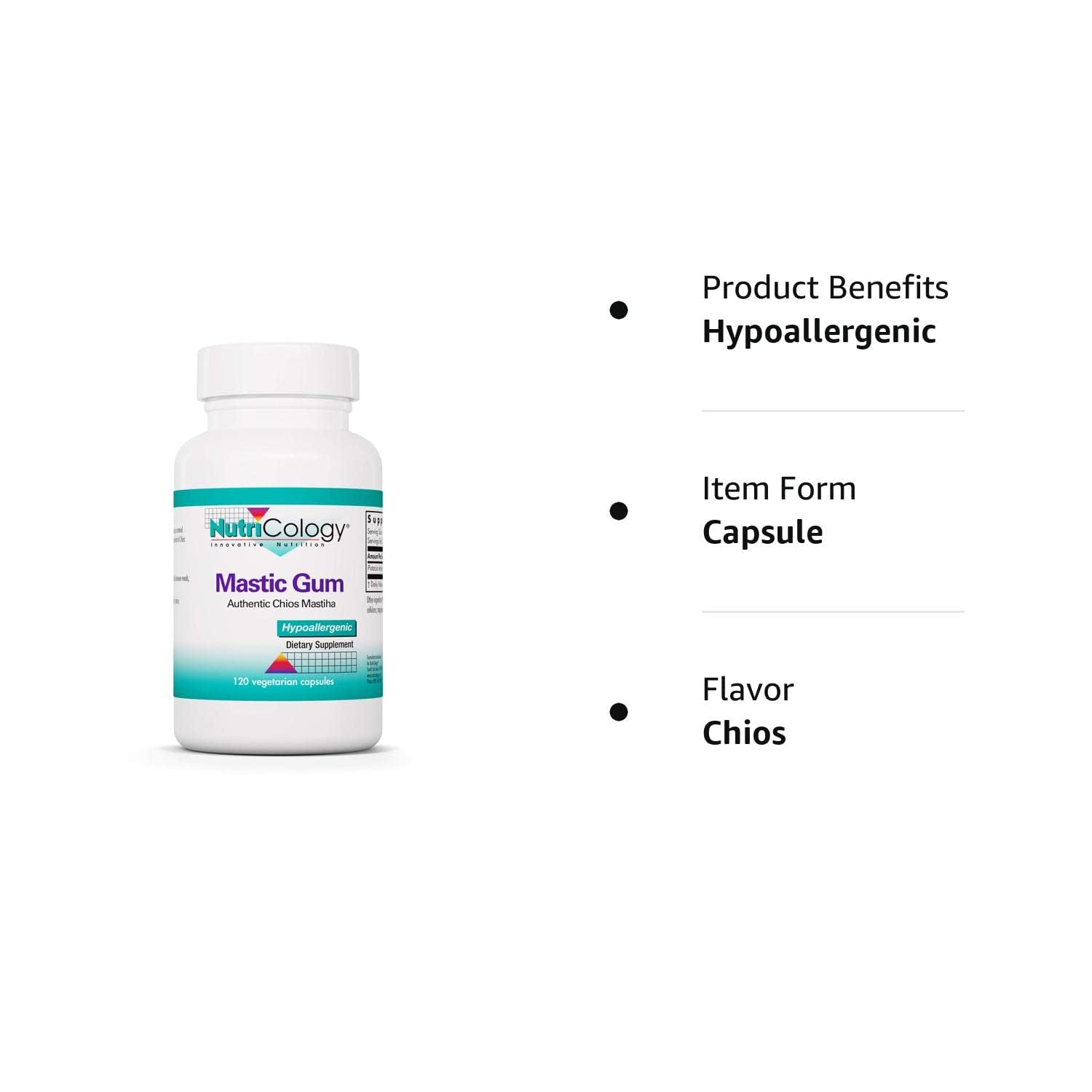 Nutricology mastic gum brand heritage celebrating hypoallergenic nutrition since 1979