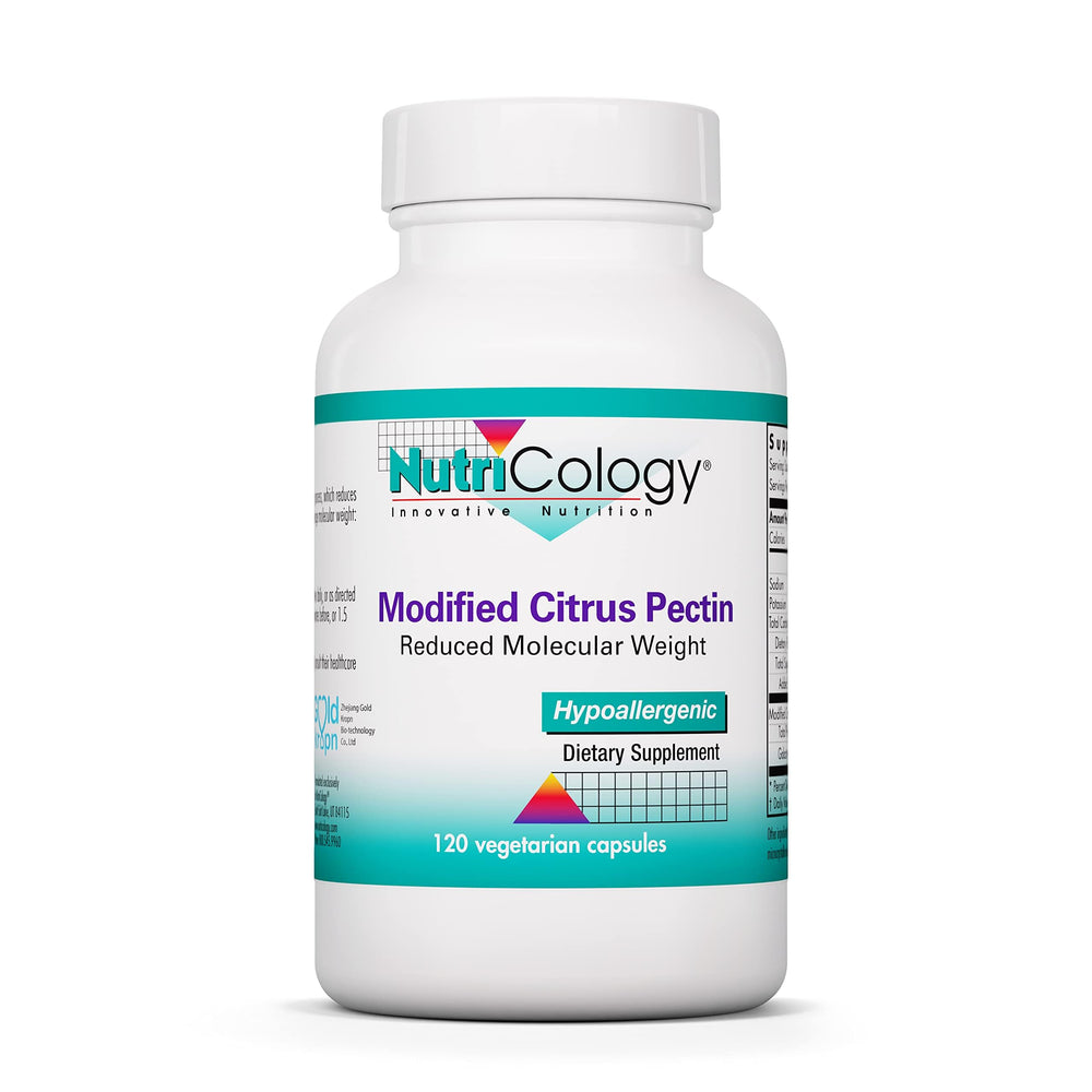 Bottle label: Nutricology Modified Citrus Pectin Supplement