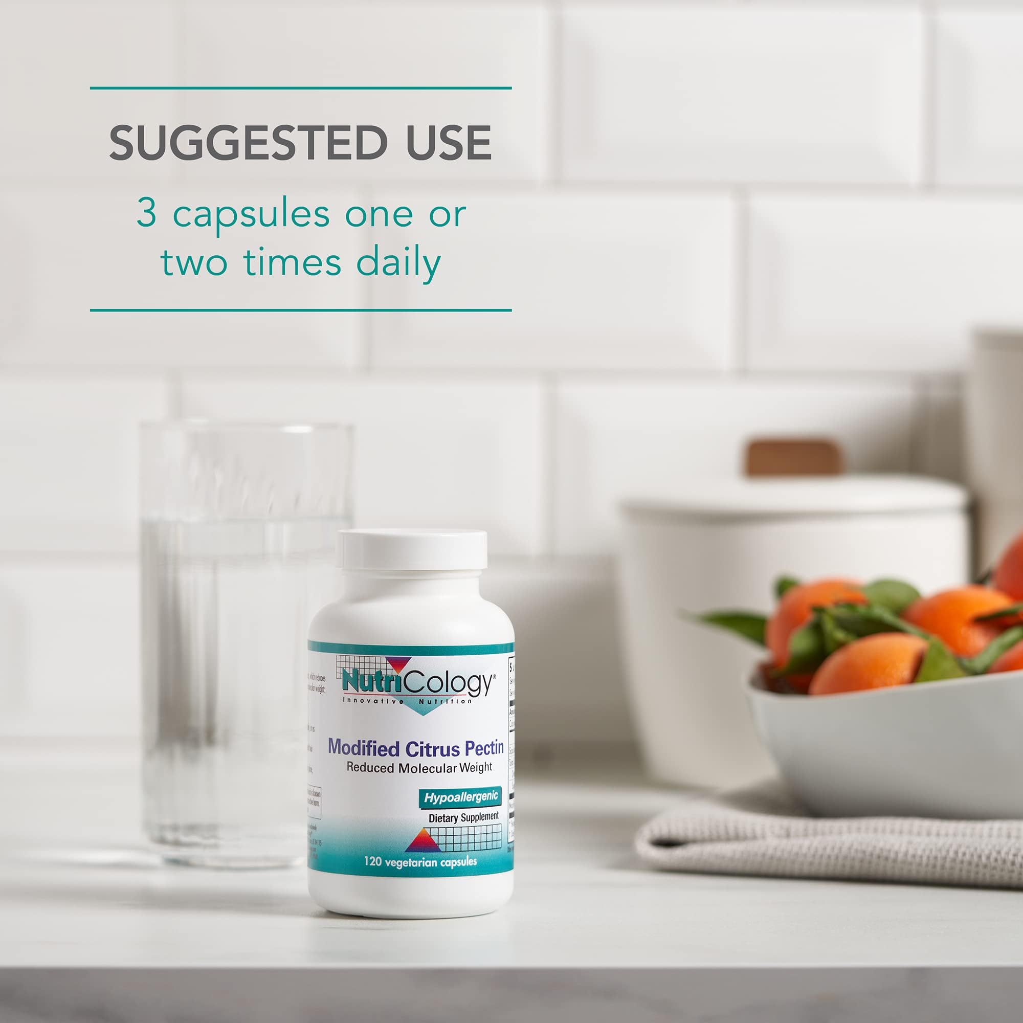 Close-up of Modified Citrus Pectin capsules