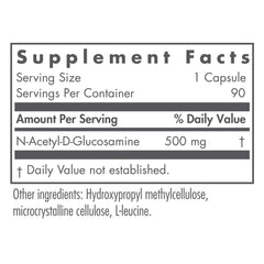 Close-up of Nutricology NAG 500mg capsules