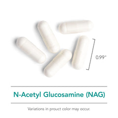 Ingredient and nutrition label for NAG 500mg
