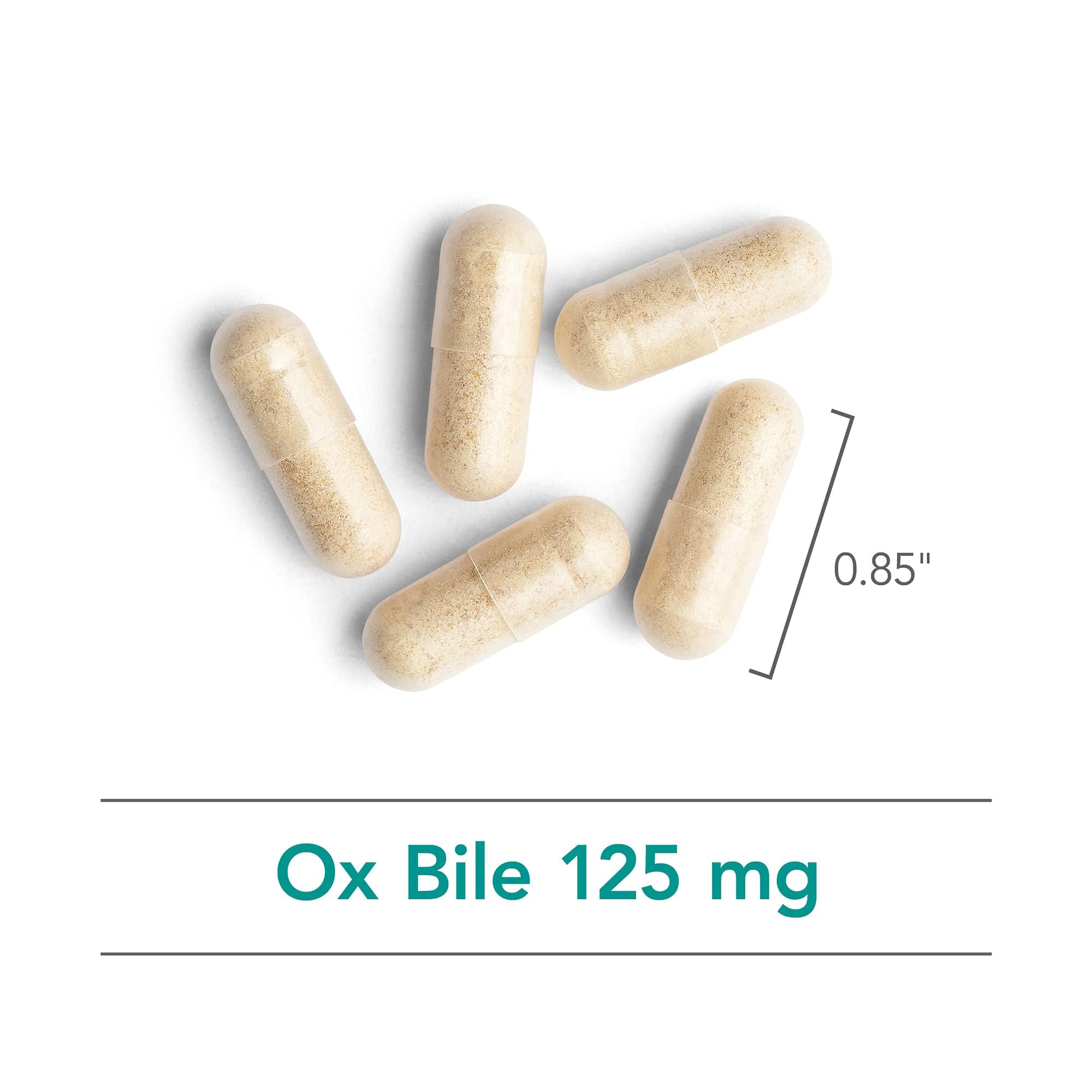 Nutricology Ox Bile capsules in hand suggest convenient daily digestion support.