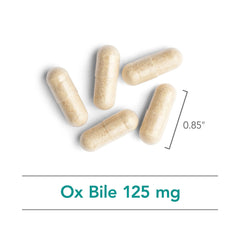 Nutricology Ox Bile capsules in hand suggest convenient daily digestion support.