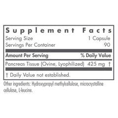 Nutricology Pancreas Lamb Supplement bottle cap close-up