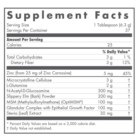 Close-up of L-Glutamine ingredient in Perm A Vite Powder