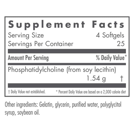 Close-up of lecithin phosphatidylcholine capsules