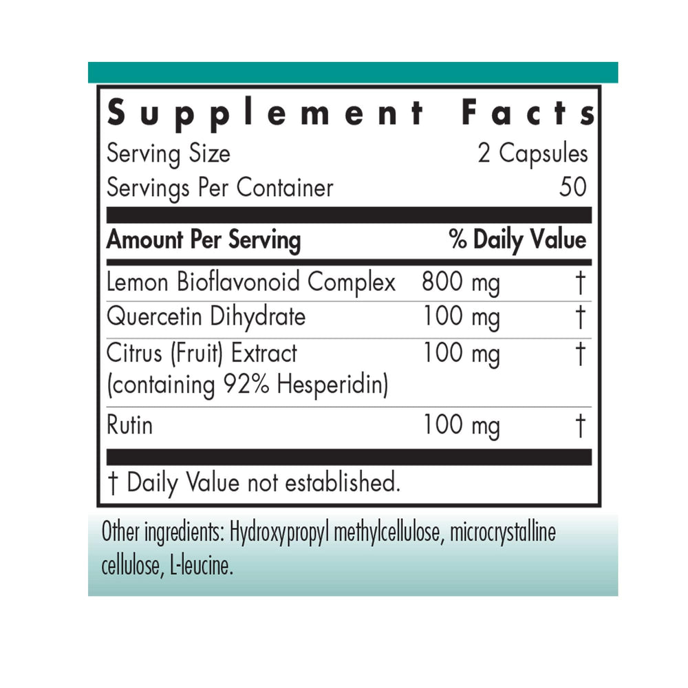 Lemon derived bioflavonoid blend ingredients
