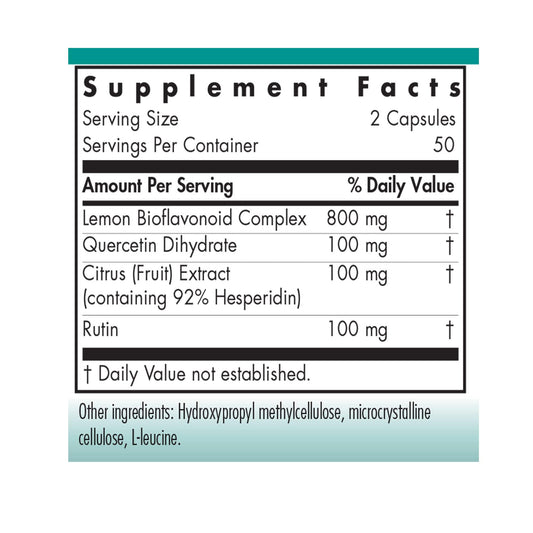 Lemon derived bioflavonoid blend ingredients
