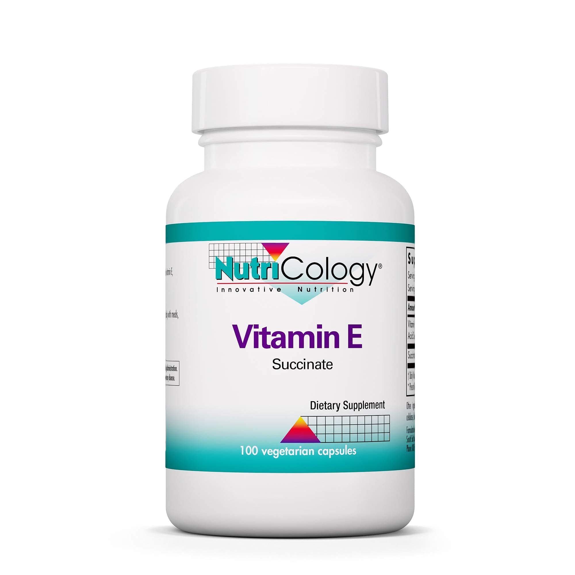 Nutricology Vitamin E Succinate Supplement bottle - 400 IU, 100 capsules