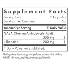Close-up view of ZenMind ingredient list showing GABA and L-Theanine
