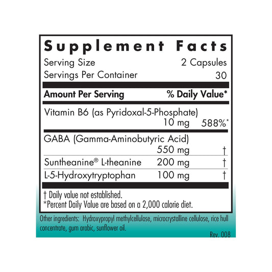 ZenMind ingredients showing GABA and L-Theanine