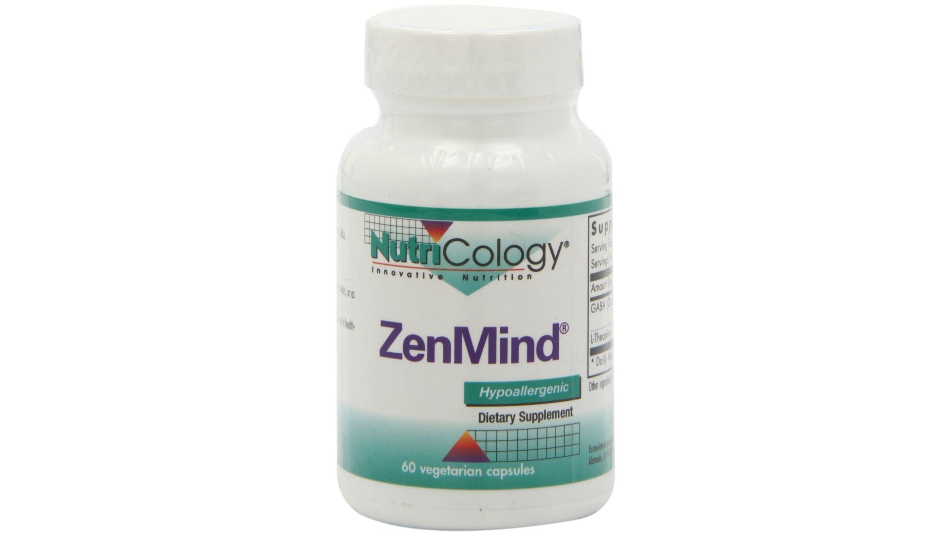 Nutricology ZenMind bottle with front label