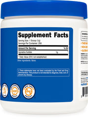 Facility showing NSF Certified, GMP compliant, FDA registered manufacturing