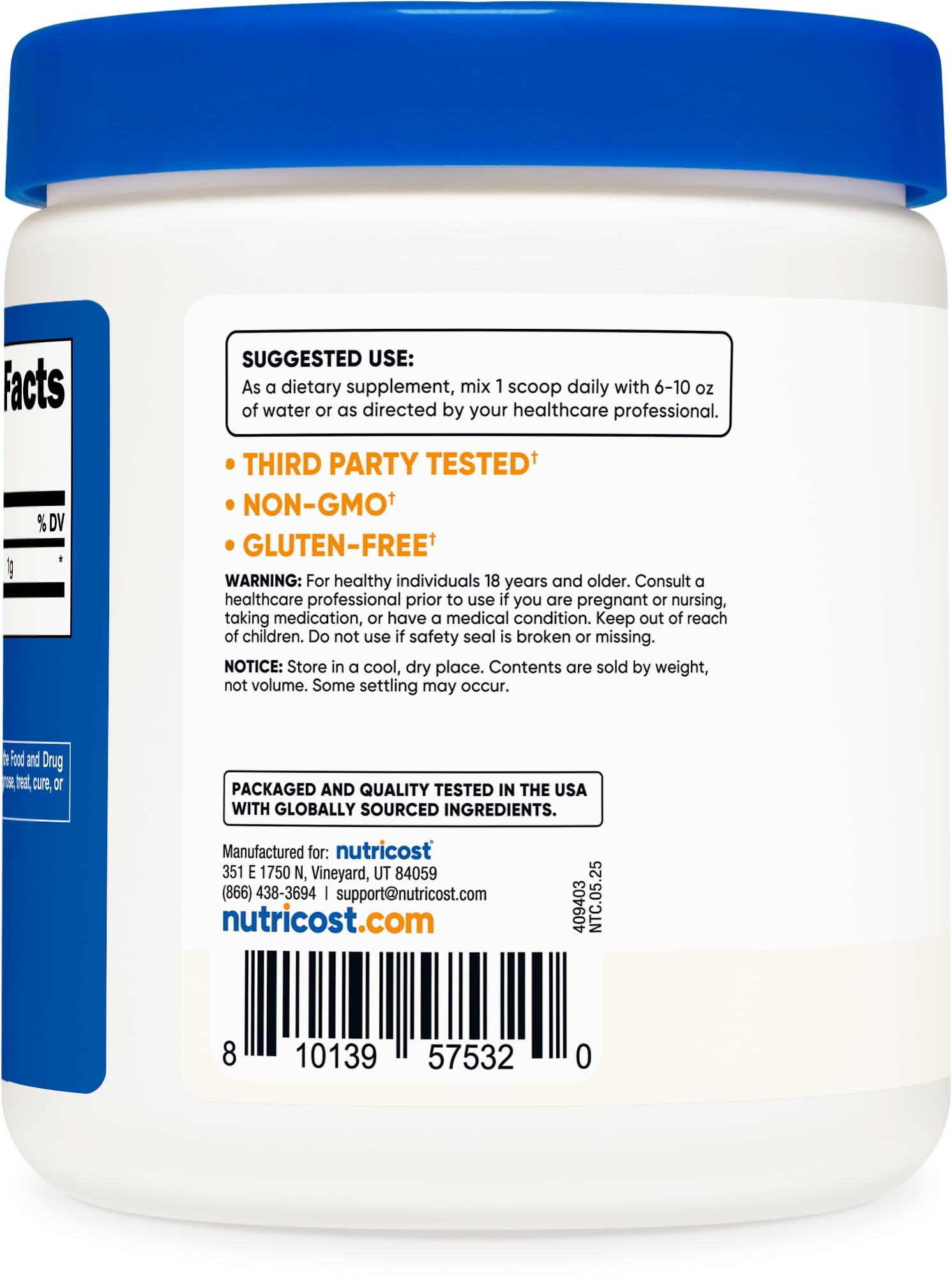Agmatine powder with workout accessories for pre/post workout use