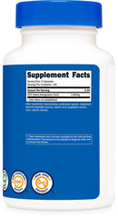 Close-up of Nutricost AKG bottle label with 1,000 mg per serving