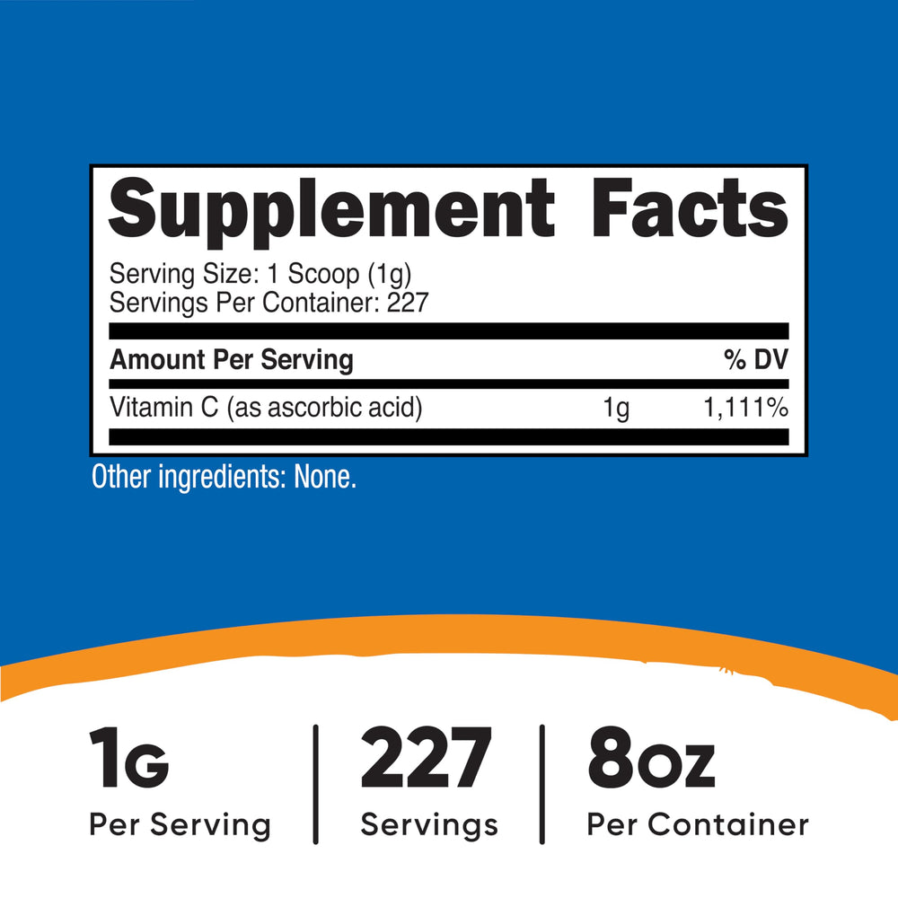 Close-up of powder scoop showing 1-gram serving