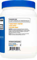 Nutricost Vitamin C powder packaging showing gluten-free and non-GMO claims