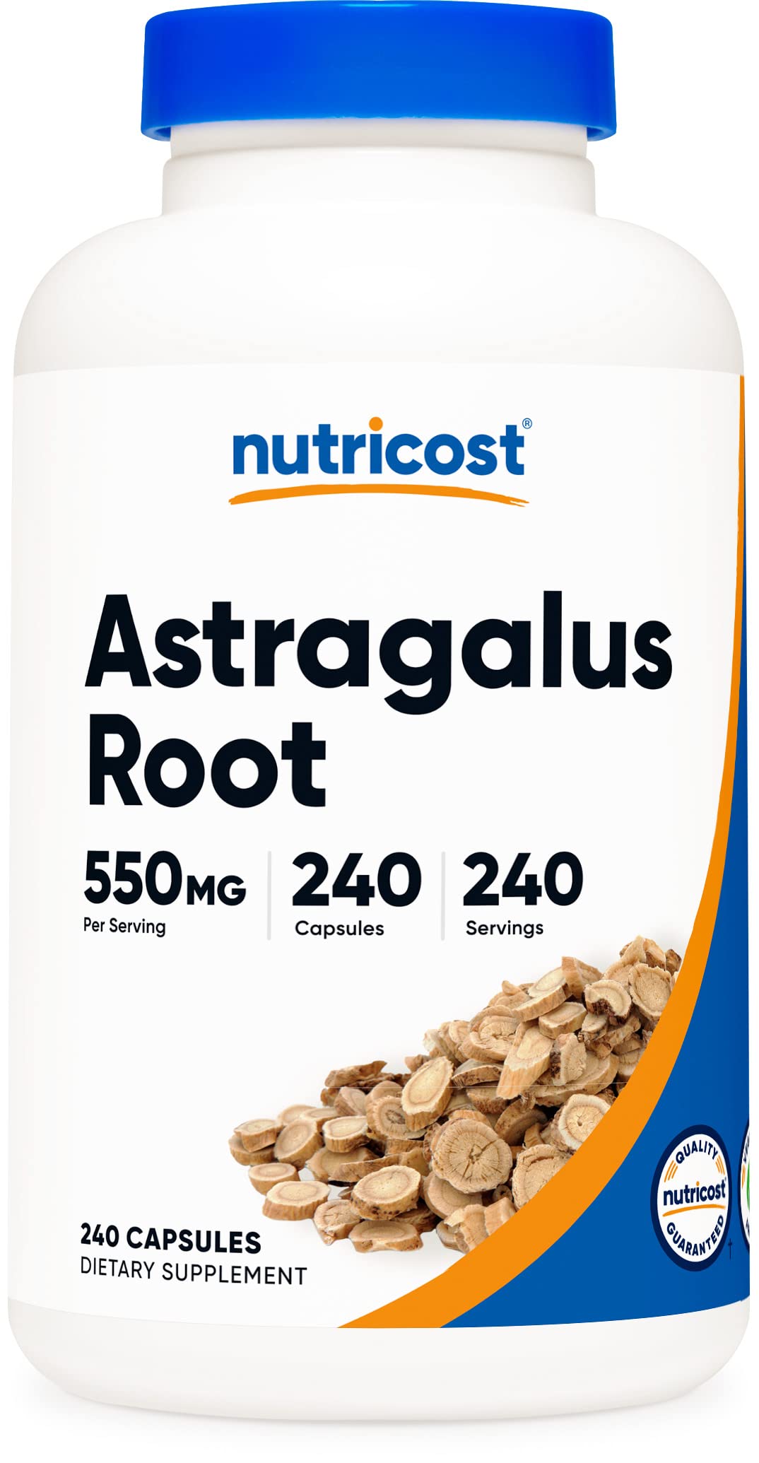 Nutricost Astragalus 550mg vegetarian capsules bottle